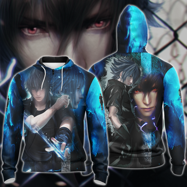 Final Fantasy XV Noctis Lucis Video Game 3D All Over Print T-shirt Tank Top Zip Hoodie Pullover Hoodie Hawaiian Shirt Beach Shorts Jogger Zip Hoodie S