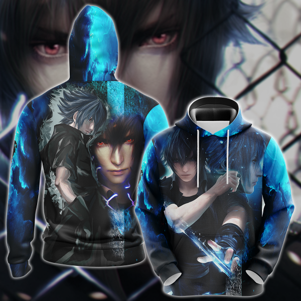 Final Fantasy XV Noctis Lucis Video Game 3D All Over Print T-shirt Tank Top Zip Hoodie Pullover Hoodie Hawaiian Shirt Beach Shorts Jogger Hoodie S