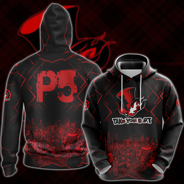 Persona 5 Strikers Video Game 3D All Over Print T-shirt Tank Top Zip Hoodie Pullover Hoodie Hawaiian Shirt Beach Shorts Jogger Hoodie S