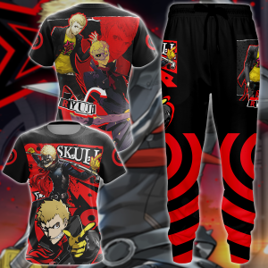 Persona 5 Strikers Ryuji Sakamoto Video Game 3D All Over Print T-shirt Tank Top Zip Hoodie Pullover Hoodie Hawaiian Shirt Beach Shorts Jogger   