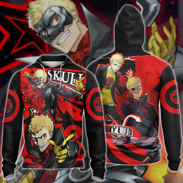 Persona 5 Strikers Ryuji Sakamoto Video Game 3D All Over Print T-shirt Tank Top Zip Hoodie Pullover Hoodie Hawaiian Shirt Beach Shorts Jogger Zip Hoodie S