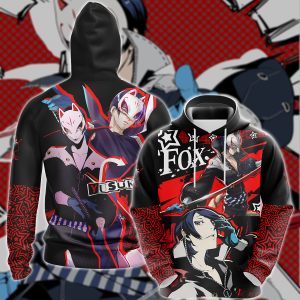 Persona 5 Strikers Yusuke Kitagawa Video Game 3D All Over Print T-shirt Tank Top Zip Hoodie Pullover Hoodie Hawaiian Shirt Beach Shorts Jogger Hoodie S 