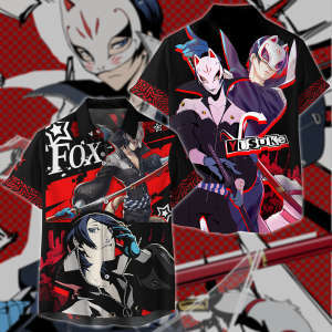 Persona 5 Strikers Yusuke Kitagawa Video Game 3D All Over Print T-shirt Tank Top Zip Hoodie Pullover Hoodie Hawaiian Shirt Beach Shorts Jogger Hawaiian Shirt S 