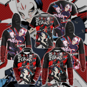 Persona 5 Strikers Yusuke Kitagawa Video Game 3D All Over Print T-shirt Tank Top Zip Hoodie Pullover Hoodie Hawaiian Shirt Beach Shorts Jogger   