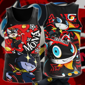 Persona 5 Strikers Morgana Video Game 3D All Over Print T-shirt Tank Top Zip Hoodie Pullover Hoodie Hawaiian Shirt Beach Shorts Jogger Tank Top S 