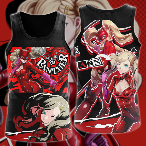 Persona 5 Strikers Ann Takamaki Video Game 3D All Over Print T-shirt Tank Top Zip Hoodie Pullover Hoodie Hawaiian Shirt Beach Shorts Jogger Tank Top S