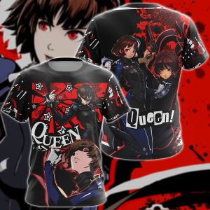 Persona 5 Strikers Makoto Niijima Video Game 3D All Over Print T-shirt Tank Top Zip Hoodie Pullover Hoodie Hawaiian Shirt Beach Shorts Jogger T-shirt S 