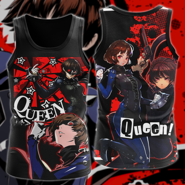 Persona 5 Strikers Makoto Niijima Video Game 3D All Over Print T-shirt Tank Top Zip Hoodie Pullover Hoodie Hawaiian Shirt Beach Shorts Jogger Tank Top S