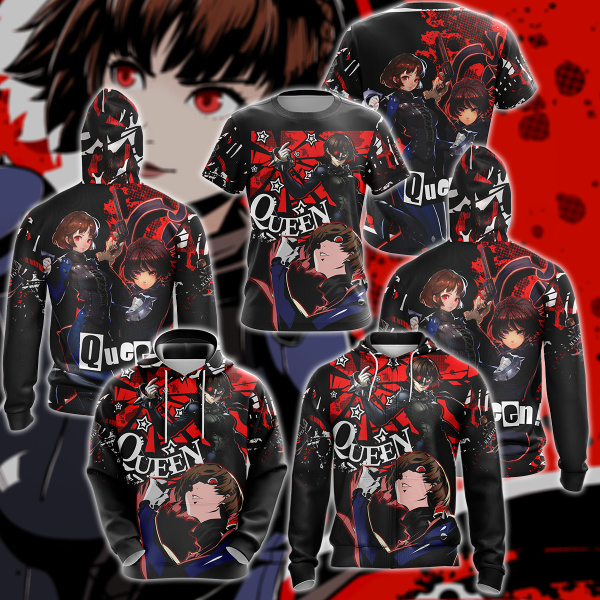 Persona 5 Strikers Makoto Niijima Video Game 3D All Over Print T-shirt Tank Top Zip Hoodie Pullover Hoodie Hawaiian Shirt Beach Shorts Jogger