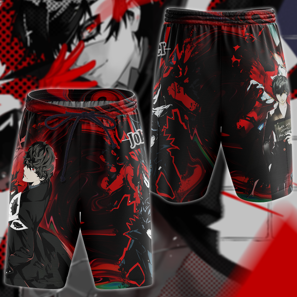 Persona 5 Strikers Joker Video Game 3D All Over Print T-shirt Tank Top Zip Hoodie Pullover Hoodie Hawaiian Shirt Beach Shorts Jogger Beach Shorts S