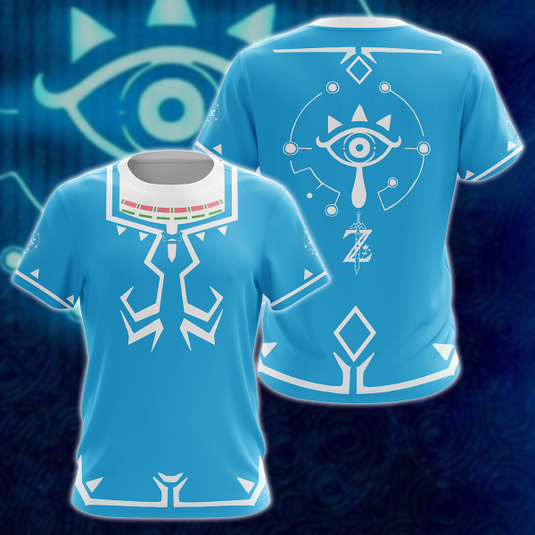 The legend of Zelda Breath of the Wild Cosplay Video Game 3D All Over Print T-shirt Tank Top Zip Hoodie Pullover Hoodie Hawaiian Shirt Beach Shorts Jogger T-shirt S