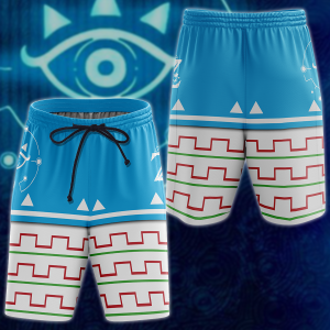 The legend of Zelda Breath of the Wild Cosplay Video Game 3D All Over Print T-shirt Tank Top Zip Hoodie Pullover Hoodie Hawaiian Shirt Beach Shorts Jogger Beach Shorts S 