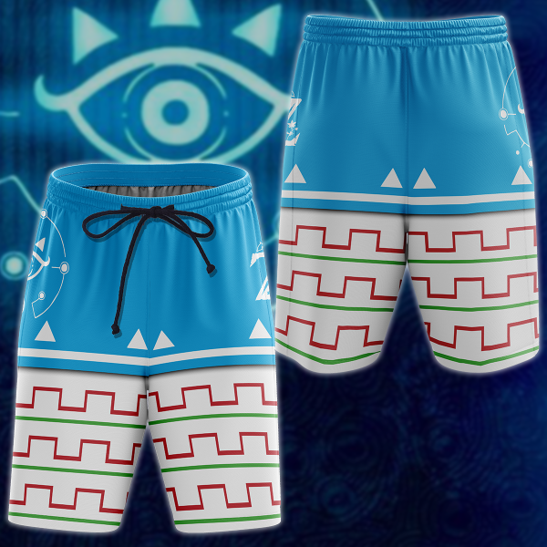 The legend of Zelda Breath of the Wild Cosplay Video Game 3D All Over Print T-shirt Tank Top Zip Hoodie Pullover Hoodie Hawaiian Shirt Beach Shorts Jogger Beach Shorts S