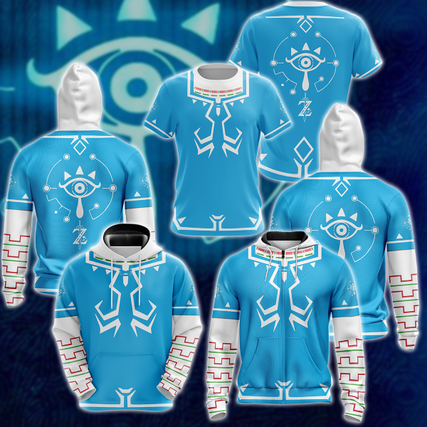 The legend of Zelda Breath of the Wild Cosplay Video Game 3D All Over Print T-shirt Tank Top Zip Hoodie Pullover Hoodie Hawaiian Shirt Beach Shorts Jogger