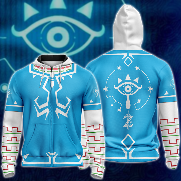 The legend of Zelda Breath of the Wild Cosplay Video Game 3D All Over Print T-shirt Tank Top Zip Hoodie Pullover Hoodie Hawaiian Shirt Beach Shorts Jogger Zip Hoodie S