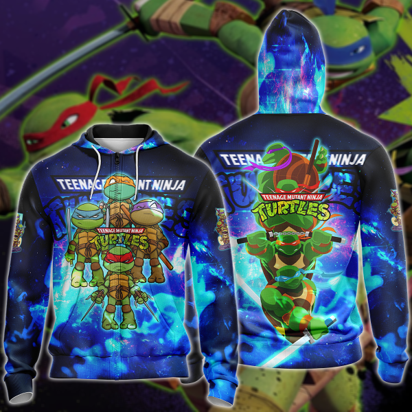 Teenage Mutant Ninja Turtle TMNT Video Game 3D All Over Print T-shirt Tank Top Zip Hoodie Pullover Hoodie Hawaiian Shirt Beach Shorts Jogger Zip Hoodie S