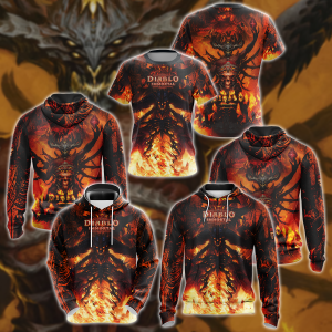 Diablo Immortal Video Game 3D All Over Print T-shirt Tank Top Zip Hoodie Pullover Hoodie Hawaiian Shirt Beach Shorts Jogger   