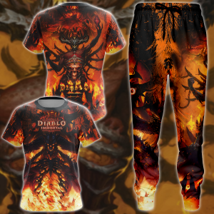 Diablo Immortal Video Game 3D All Over Print T-shirt Tank Top Zip Hoodie Pullover Hoodie Hawaiian Shirt Beach Shorts Jogger   