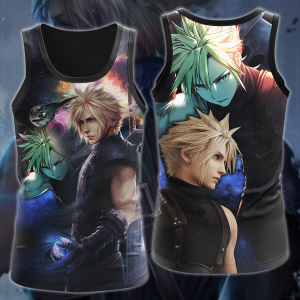 Final Fantasy VII Tidus Video Game 3D All Over Print T-shirt Tank Top Zip Hoodie Pullover Hoodie Hawaiian Shirt Beach Shorts Jogger Tank Top S 