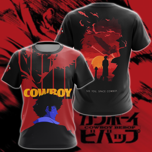 Cowboy Bebop 3D All Over Print T-shirt Tank Top Zip Hoodie Pullover Hoodie Hawaiian Shirt Beach Shorts Jogger T-shirt S