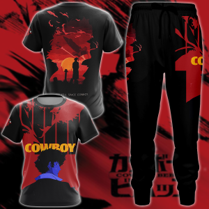 Cowboy Bebop 3D All Over Print T-shirt Tank Top Zip Hoodie Pullover Hoodie Hawaiian Shirt Beach Shorts Jogger   