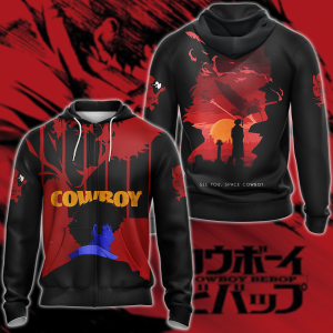 Cowboy Bebop 3D All Over Print T-shirt Tank Top Zip Hoodie Pullover Hoodie Hawaiian Shirt Beach Shorts Jogger Zip Hoodie S 