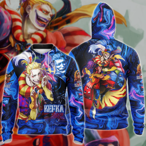 Final Fantasy VI Kefka Video Game 3D All Over Print T-shirt Tank Top Zip Hoodie Pullover Hoodie Hawaiian Shirt Beach Shorts Jogger Zip Hoodie S 