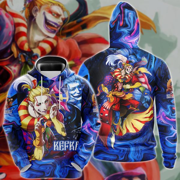 Final Fantasy VI Kefka Video Game 3D All Over Print T-shirt Tank Top Zip Hoodie Pullover Hoodie Hawaiian Shirt Beach Shorts Jogger Hoodie S