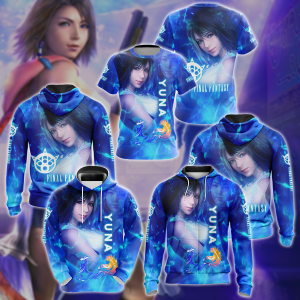 Final Fantasy X Yuna Video Game 3D All Over Print T-shirt Tank Top Zip Hoodie Pullover Hoodie Hawaiian Shirt Beach Shorts Jogger   