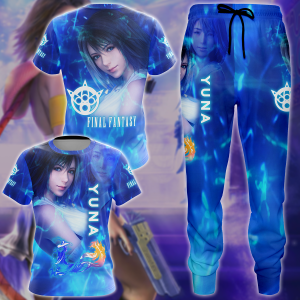 Final Fantasy X Yuna Video Game 3D All Over Print T-shirt Tank Top Zip Hoodie Pullover Hoodie Hawaiian Shirt Beach Shorts Jogger   