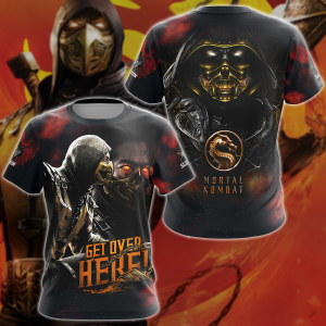 Mortal Kombat: Scorpion 3D All Over Print T-shirt Tank Top Zip Hoodie Pullover Hoodie Hawaiian Shirt Beach Shorts Jogger T-shirt S