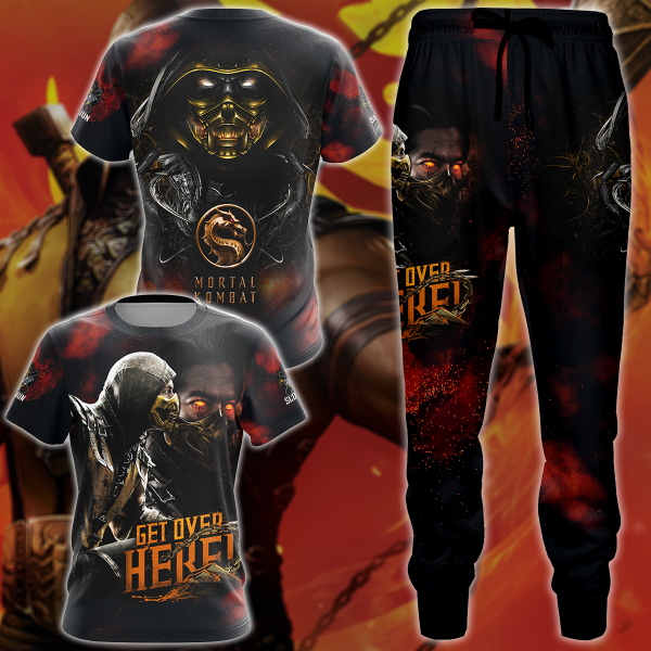 Mortal Kombat: Scorpion 3D All Over Print T-shirt Tank Top Zip Hoodie Pullover Hoodie Hawaiian Shirt Beach Shorts Jogger