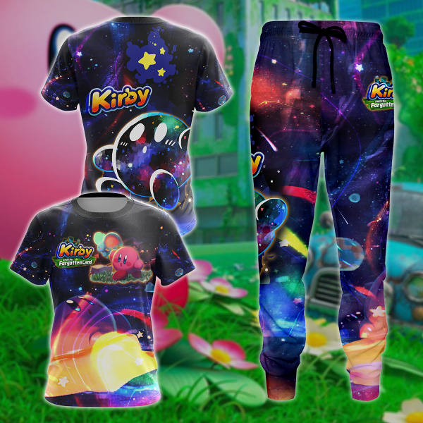 Kirby and the Forgotten Land 3D All Over Print T-shirt Tank Top Zip Hoodie Pullover Hoodie Hawaiian Shirt Beach Shorts Jogger