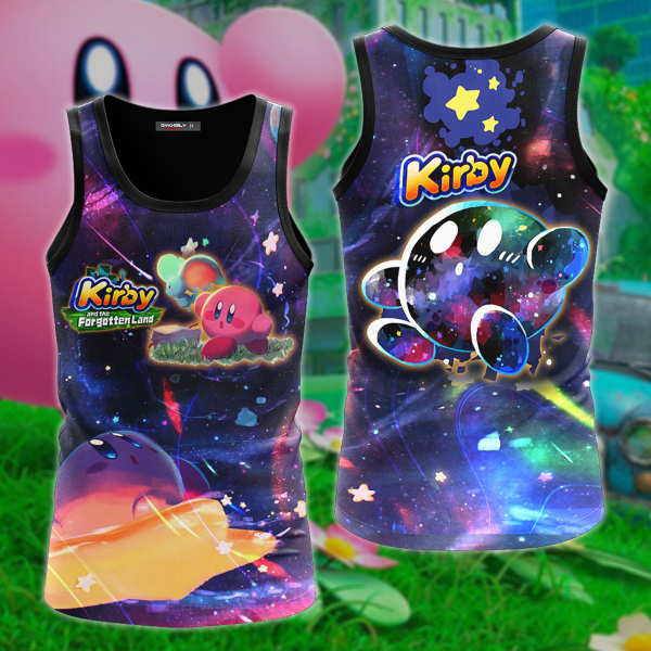 Kirby and the Forgotten Land 3D All Over Print T-shirt Tank Top Zip Hoodie Pullover Hoodie Hawaiian Shirt Beach Shorts Jogger Tank Top S