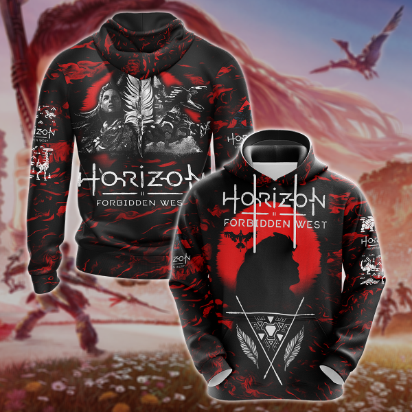 Horizon Forbidden West 3D All Over Print T-shirt Tank Top Zip Hoodie Pullover Hoodie Hawaiian Shirt Beach Shorts Jogger Hoodie S