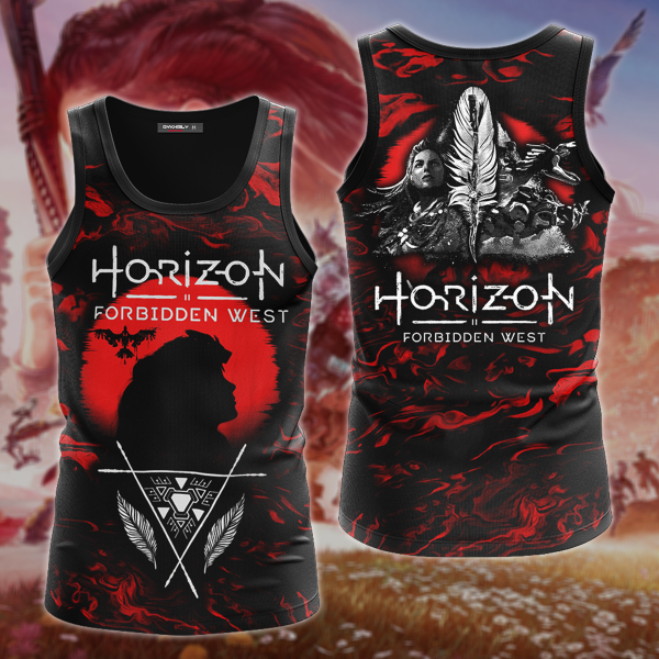 Horizon Forbidden West 3D All Over Print T-shirt Tank Top Zip Hoodie Pullover Hoodie Hawaiian Shirt Beach Shorts Jogger Tank Top S