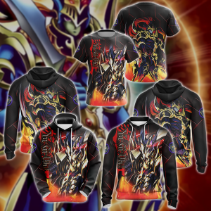 Yu-gi-oh! Black Luster Soldier 3D All Over Print T-shirt Tank Top Zip Hoodie Pullover Hoodie Hawaiian Shirt Beach Shorts Jogger   