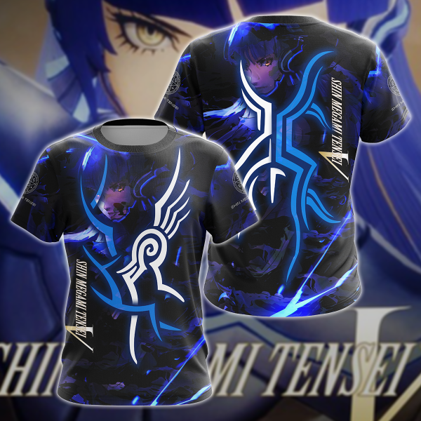 Shin Megami Tensei V 3D All Over Print T-shirt Tank Top Zip Hoodie Pullover Hoodie Hawaiian Shirt Beach Shorts Jogger T-shirt S