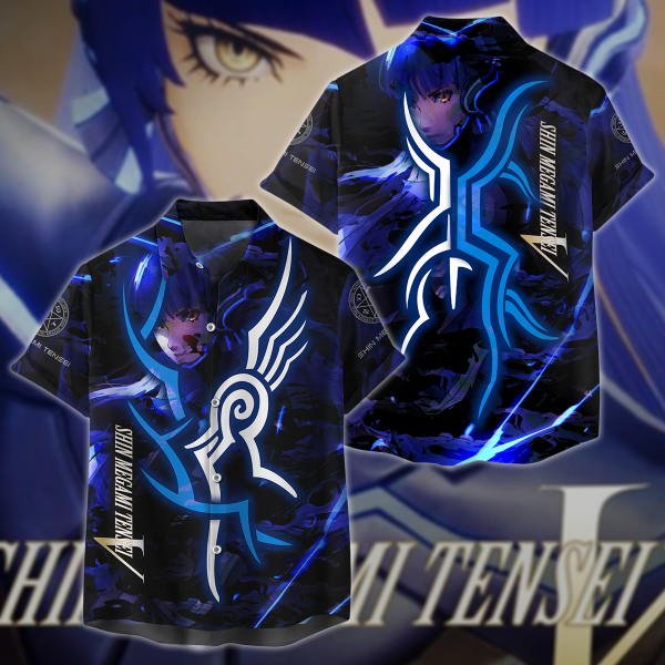 Shin Megami Tensei V 3D All Over Print T-shirt Tank Top Zip Hoodie Pullover Hoodie Hawaiian Shirt Beach Shorts Jogger Hawaiian Shirt S