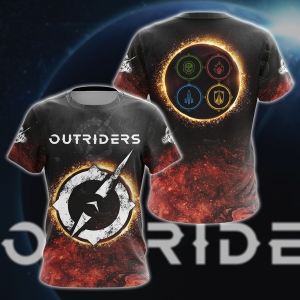 Outriders 3D All Over Print T-shirt Tank Top Zip Hoodie Pullover Hoodie Hawaiian Shirt Beach Shorts Jogger T-shirt S