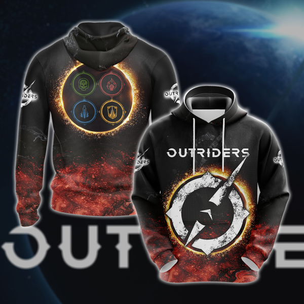 Outriders 3D All Over Print T-shirt Tank Top Zip Hoodie Pullover Hoodie Hawaiian Shirt Beach Shorts Jogger Hoodie S