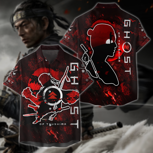 Ghost of Tsushima 3D All Over Print T-shirt Tank Top Zip Hoodie Pullover Hoodie Hawaiian Shirt Beach Shorts Jogger Hawaiian Shirt S