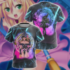 Yu-gi-oh! Dark Magician Girl 3D All Over Print T-shirt Tank Top Zip Hoodie Pullover Hoodie Hawaiian Shirt Beach Shorts Jogger T-shirt S