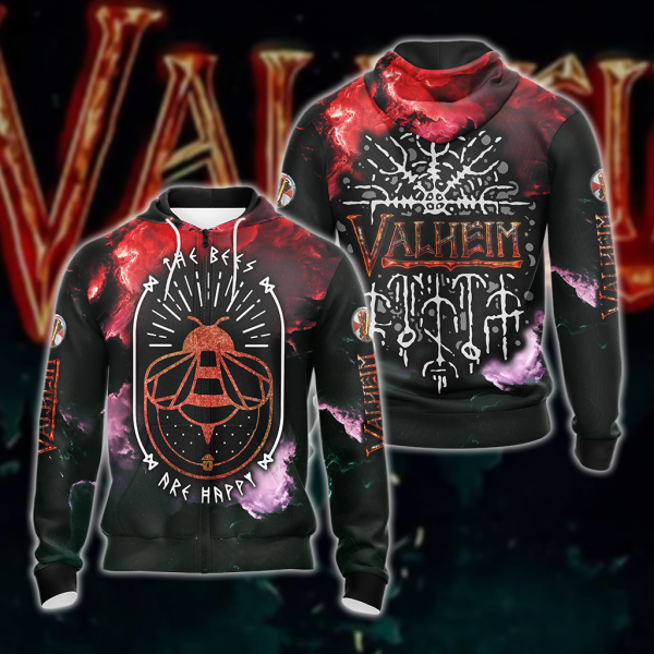 Valheim All 3D Over Print T-shirt Tank Top Zip Hoodie Pullover Hoodie Hawaiian Shirt Beach Shorts Jogger Zip Hoodie S