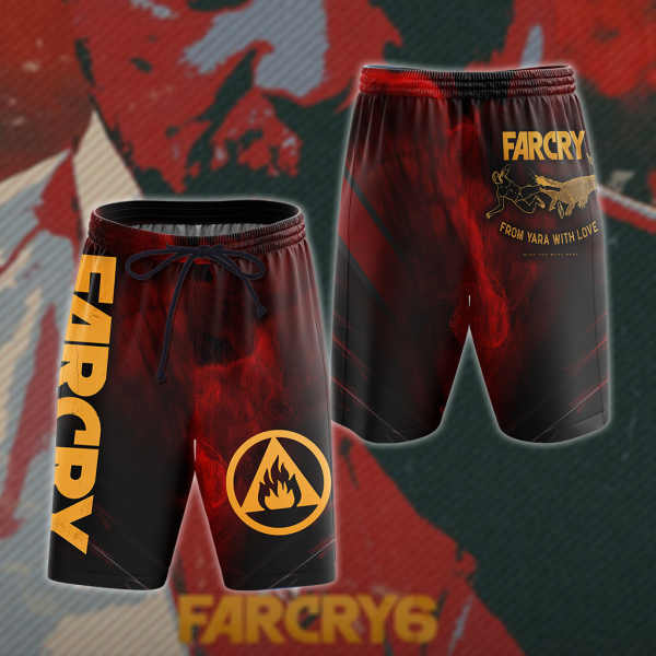 Farcry 6 3D All Over Print T-shirt Tank Top Zip Hoodie Pullover Hoodie Hawaiian Shirt Beach Shorts Jogger Beach Shorts S