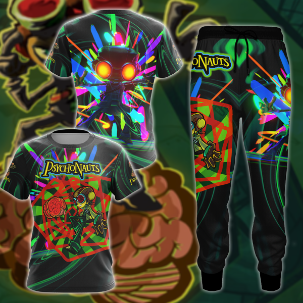 Psychonauts 2 3D All Over Print T-shirt Tank Top Zip Hoodie Pullover Hoodie Hawaiian Shirt Beach Shorts Jogger