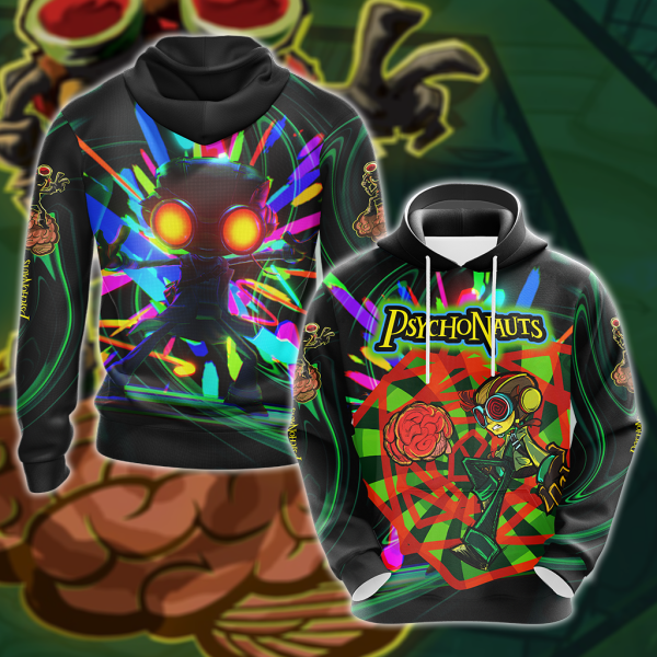 Psychonauts 2 3D All Over Print T-shirt Tank Top Zip Hoodie Pullover Hoodie Hawaiian Shirt Beach Shorts Jogger Hoodie S