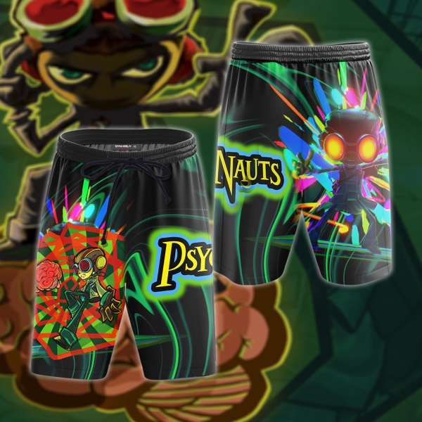 Psychonauts 2 3D All Over Print T-shirt Tank Top Zip Hoodie Pullover Hoodie Hawaiian Shirt Beach Shorts Jogger Beach Shorts S