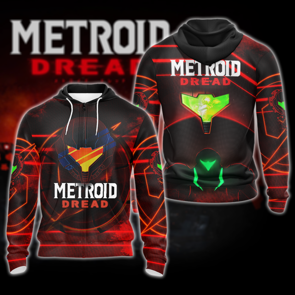 Metroid Dread All Over Print T-shirt Tank Top Zip Hoodie Pullover Hoodie Hawaiian Shirt Beach Shorts Jogger Zip Hoodie S