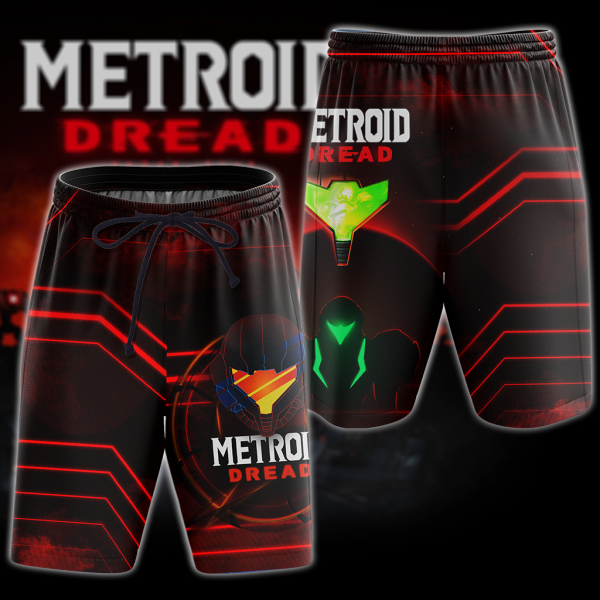 Metroid Dread All Over Print T-shirt Tank Top Zip Hoodie Pullover Hoodie Hawaiian Shirt Beach Shorts Jogger Beach Shorts S